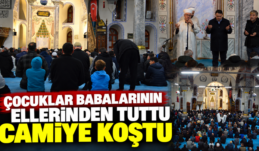 Kütahya’da çocuklar aileleriyle camide buluştu