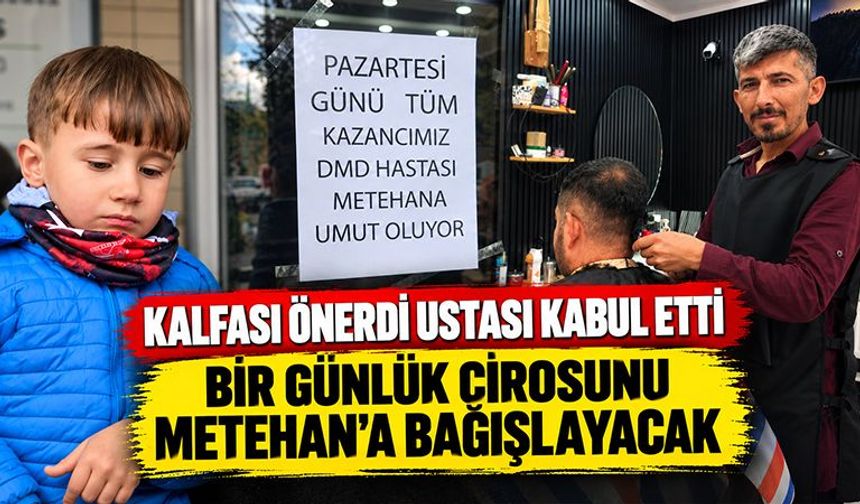 Kütahya’da bir esnaftan daha Metehan’a destek