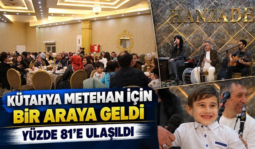 Kütahya Metehan için “Dayanışma sofrası”nda buluştu