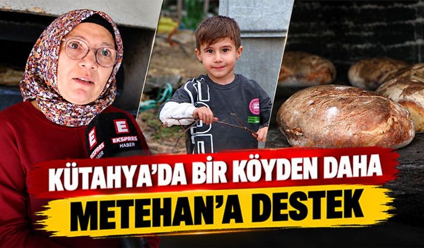 Kütahya’da bir köyden daha Metehan’a yardım