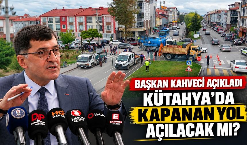 Kütahya’da kapanan yol ile ilgili son durum