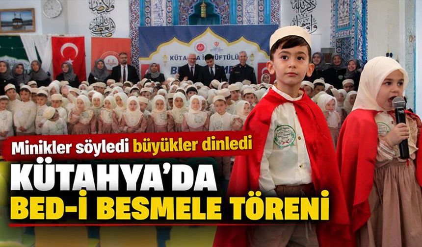 Kütahya’da miniklerden duygulandıran tören