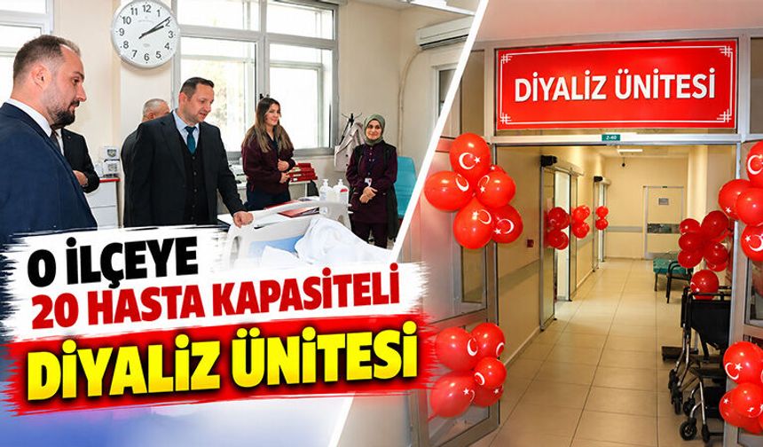 Kütahya’nın o ilçesinde diyaliz ünitesi hizmete girdi