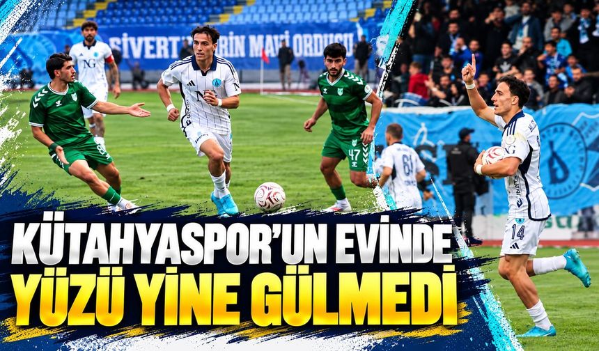 Kütahyaspor evinde berabere kaldı
