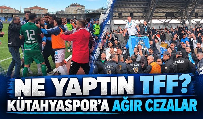 TFF’den Kütahyaspor’a ağır fatura geldi