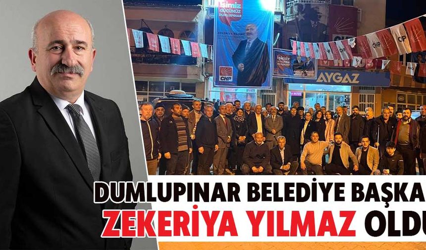 Dumlupınar’da seçimin kazananı Zekeriya Yılmaz oldu