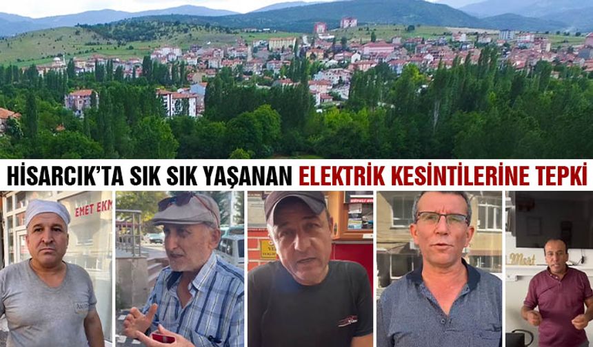 Hisarcık'ta sık sık yaşanan elektrik kesintilerine tepki