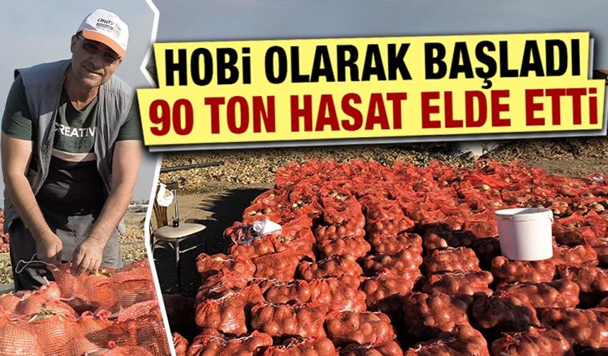 Kütahya’da hobi olarak başladı, 90 ton hasada ulaştı