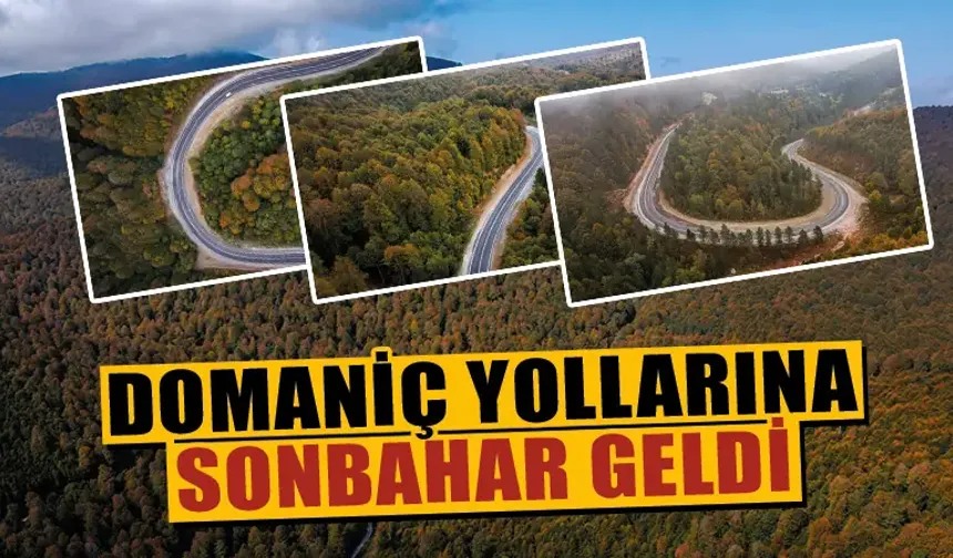 Kütahya Domaniç Dağları'na sonbahar geldi