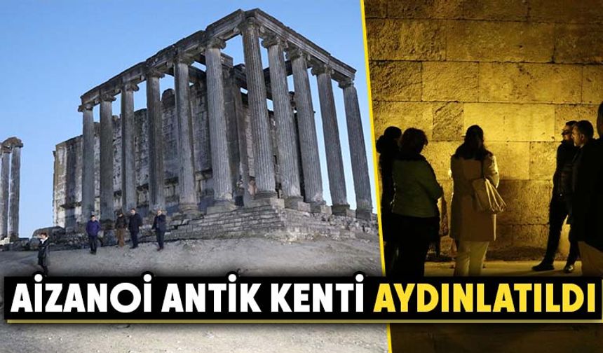 Kütahya'daki antik kentte aydınlatma çalışmaları yapıldı