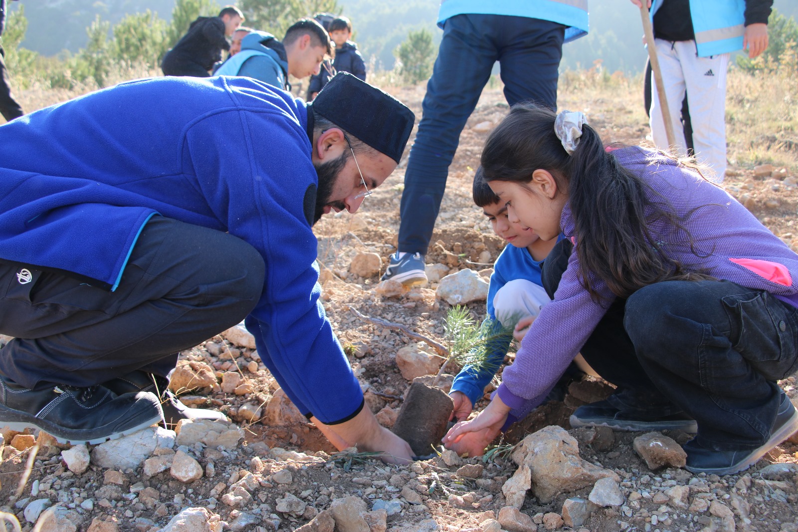 Kütahya’da Gençler Önce Pedal Çevirdi Sonra Fidan Dikti  (4)