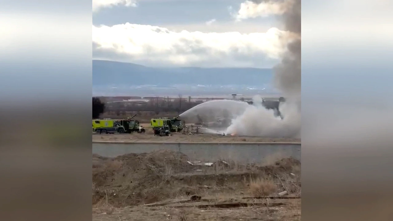 Isparta'da Askeri Helikopter Düştü1