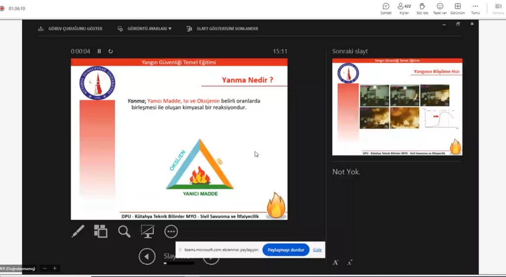 Kütahya Dpüde Yangın Güvenliği Eğitimi Verildi1