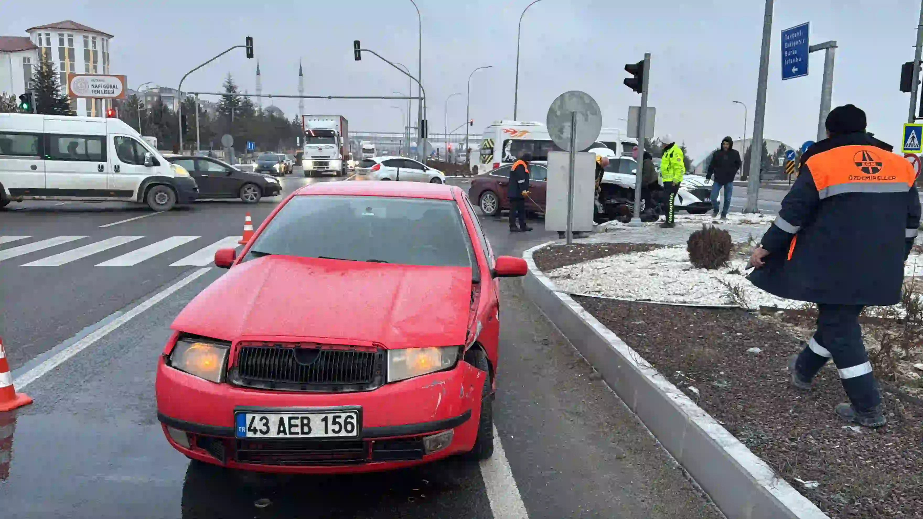 Kütahya'da Işık Ihlali Kazası Ucuz Atlatıldı2