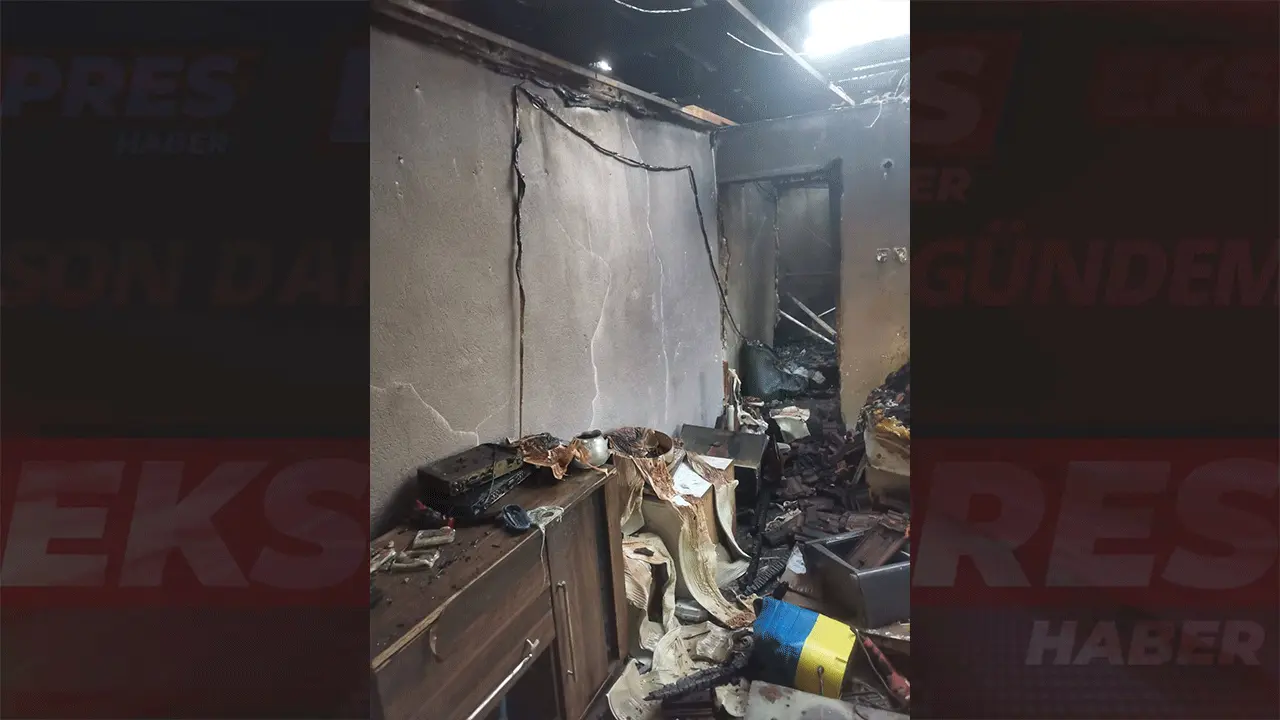 Manisa'da Evde Çıkan Yangın Büyük Hasara Yol Açtı (2)