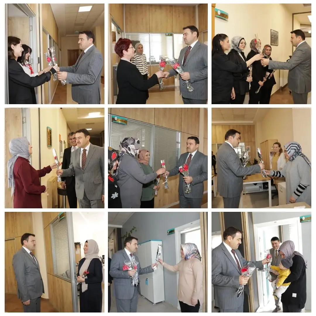 Kütahya Valisi Işın’dan Kadın Personellere Çiçek 1