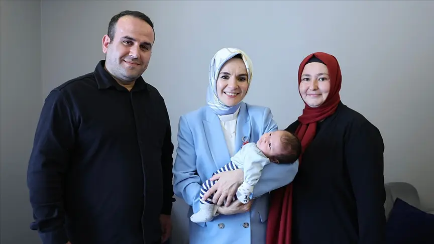 Doğum Yardımı Desteği Alan Aileye Bakan Ziyareti (1)