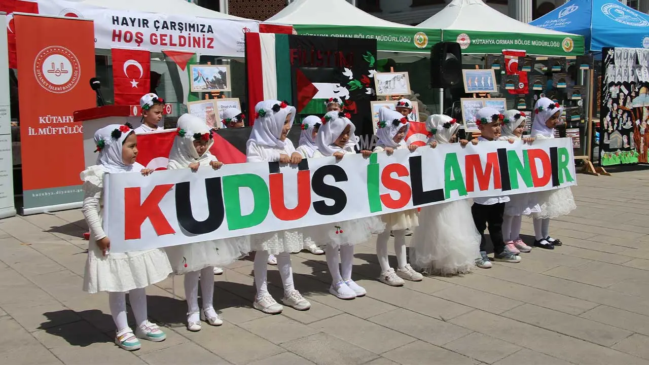 Kütahya’da 4 6 Yaş Öğrencilerinden Filistin Kermesi 8