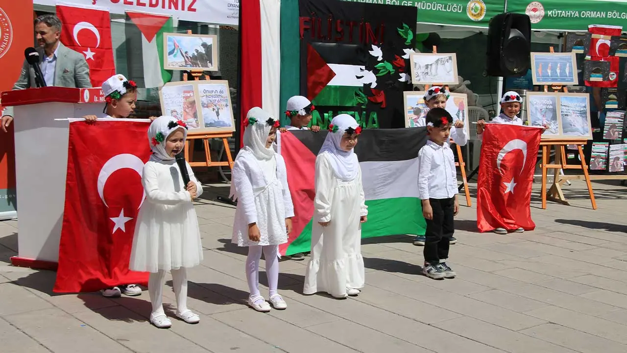 Kütahya’da 4 6 Yaş Öğrencilerinden Filistin Kermesi 9