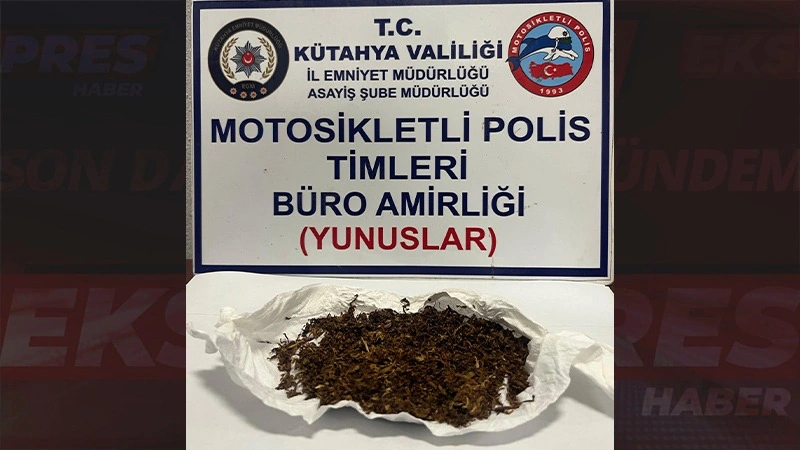 Kütahya’da Suç Makinası Uyuşturucuyla Yakalandı -1
