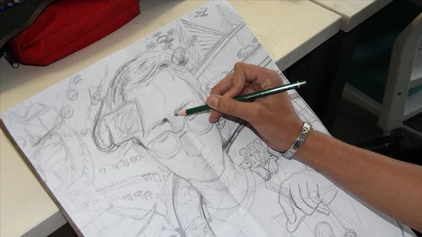 Depremzede Öğrenci, Katıldığı Resim Yarışmasıyla Çin Hayaline Ulaştı3