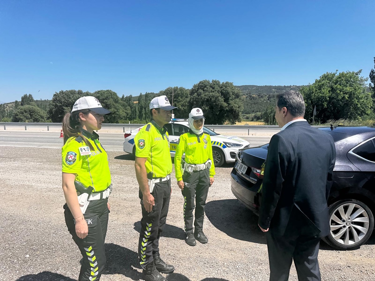 Kütahya Emniyet Müdürü Osman Elbir'den Gediz'de Bayram Denetimi (2)