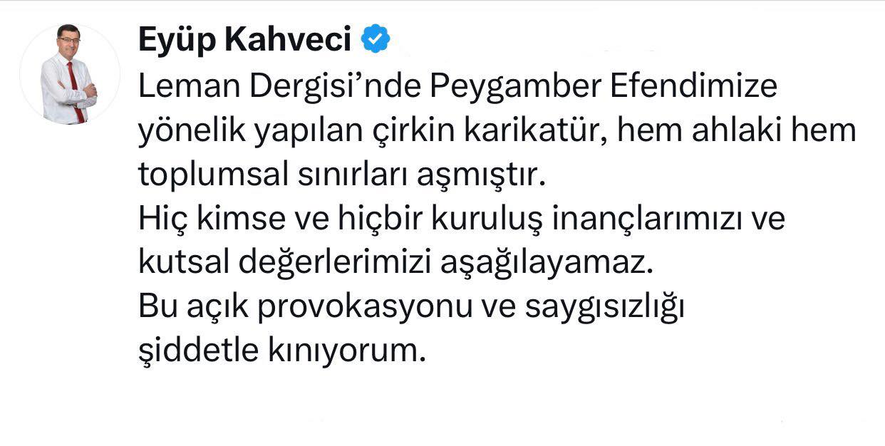 Chp'li Kütahya Belediye Başkanı Kahveci'nin, Leman'ı Kınama Mesajına Tepki Gösterdiler (1)