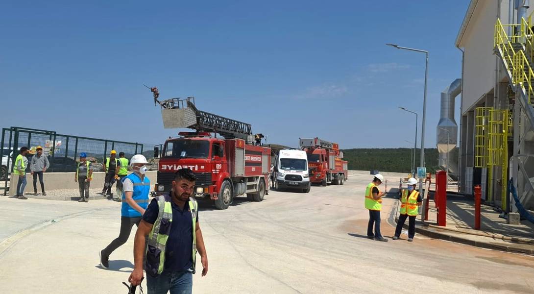 Kütahya Emet'teki Borik Asit Fabrikasında Yangın (2)