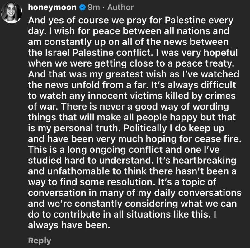 Lana Del Rey Filistin Gazze