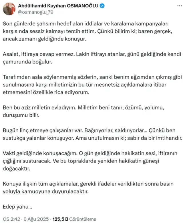 2. Abdülhamid'in Torunu Sahte Diploma Iddiasında Konuştu