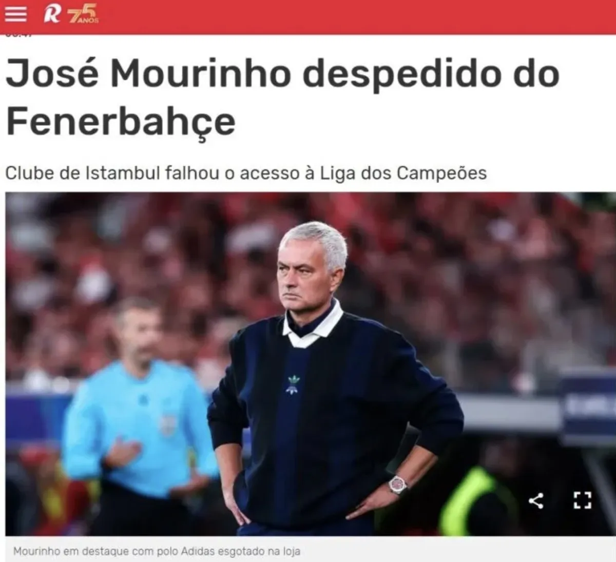 Jose Mourinho'nun Ayrılığı Dünya Basınında Ses Getirdi1