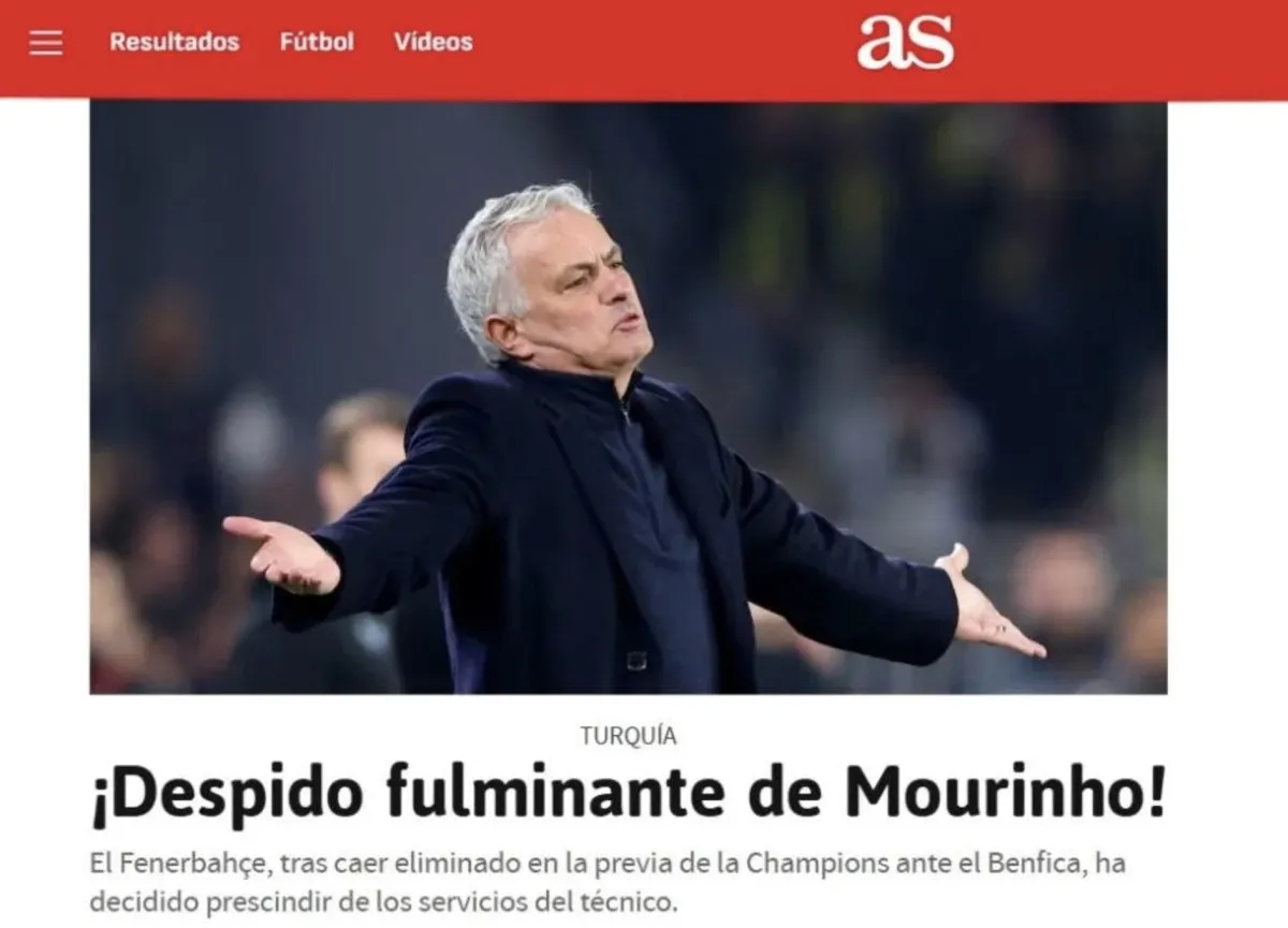 Jose Mourinho'nun Ayrılığı Dünya Basınında Ses Getirdi4