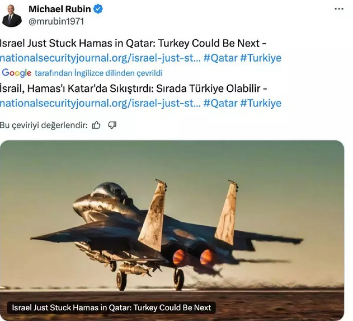 İsrailli Gazeteciden Tehdit2