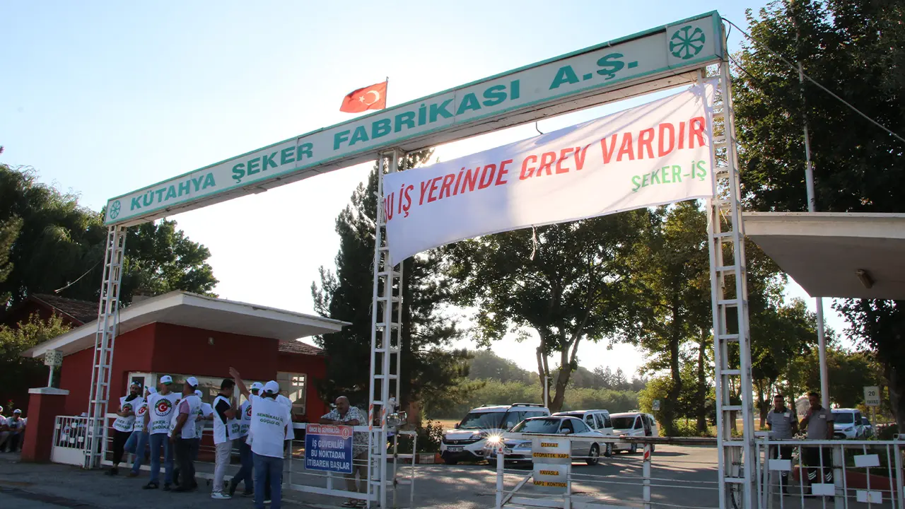 Kütahya’da Şeker Işçilerinin Grevi Sürüyor3