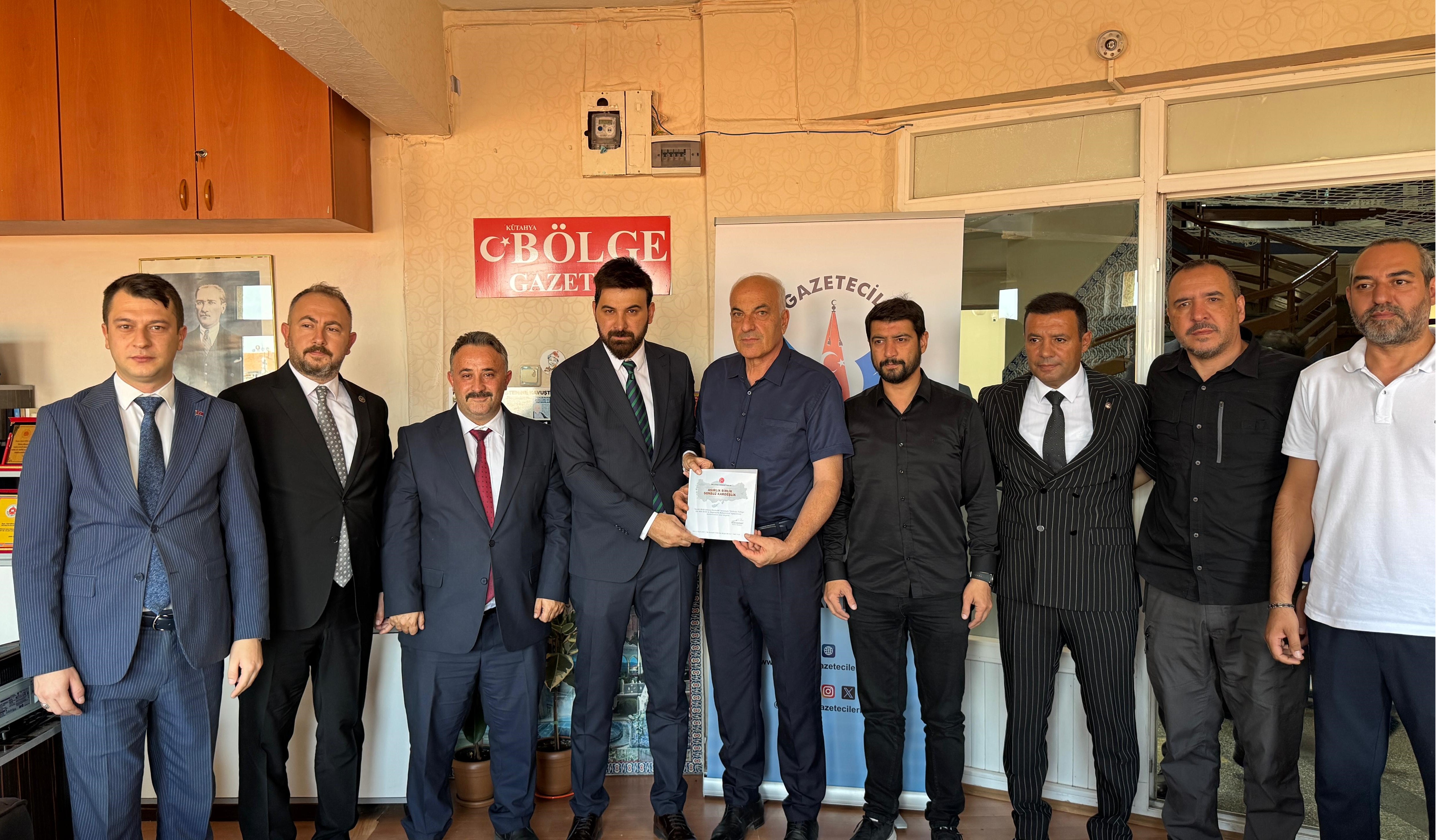 Mhp Heyetinden Kütahya Gazeteciler Birliği'ne Davet (1)