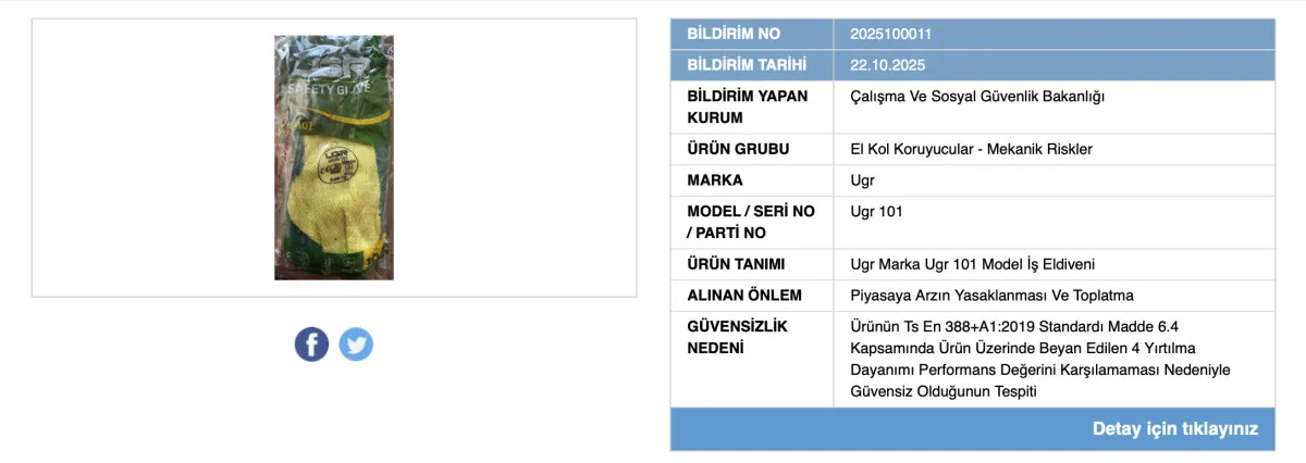Bakanlık Açıkladı İşçilerin Kullandığı Eldiven Yasaklandı1