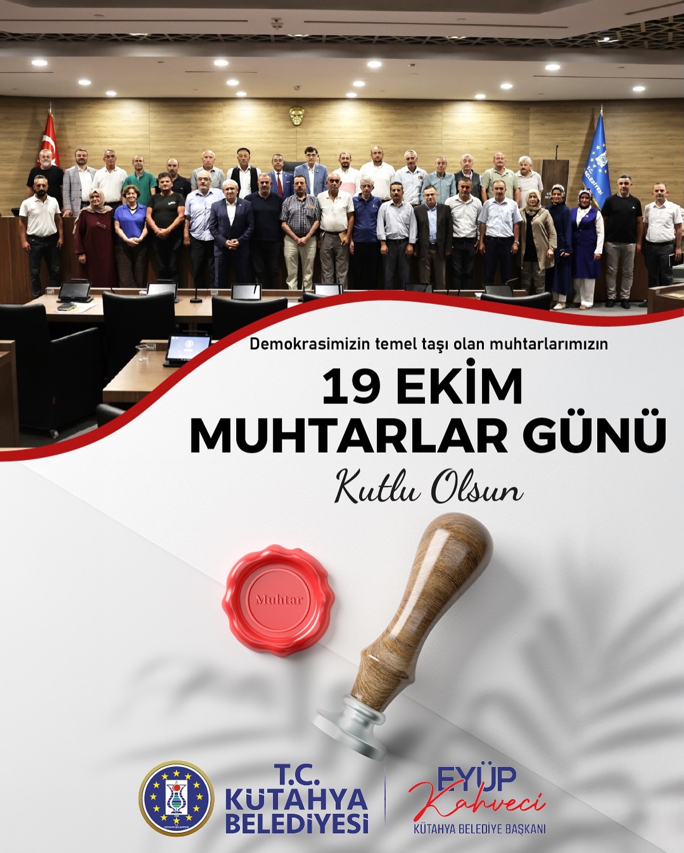 Eyüp Kahveci’den 19 Ekim Muhtarlar Günü Mesajı