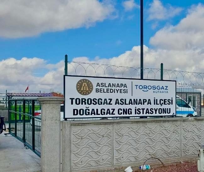 Kütahya Aslanapa’da Doğalgaz Ana Hatta Verildi