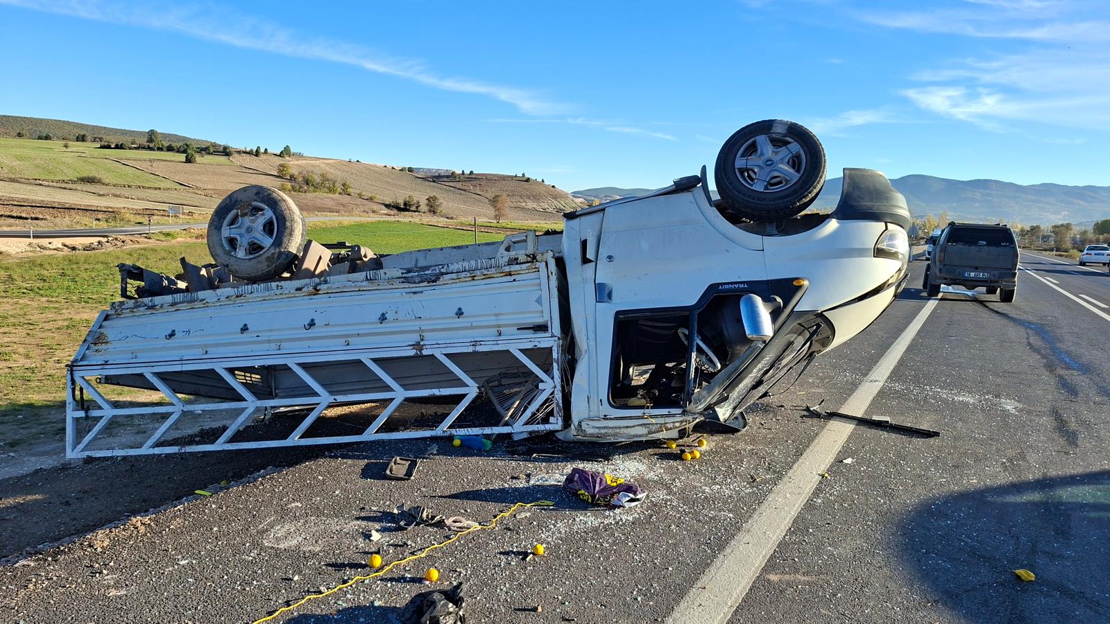 Kütahya'da Cip Ile Kamyonet Çarpıştı, Yaralılar Var (6)