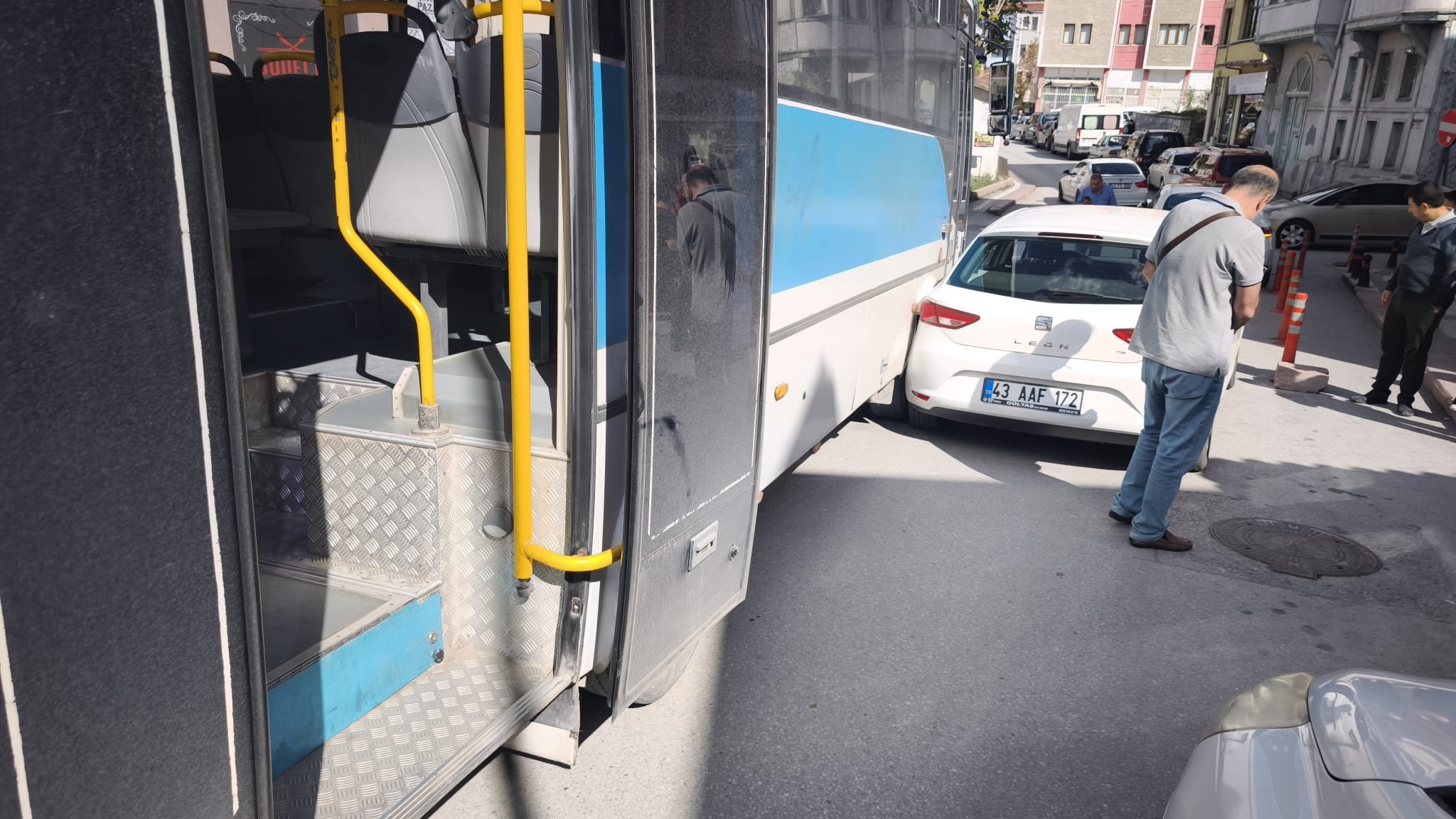 Kütahya’da Yanlış Park Kazaya Neden Oldu (1)