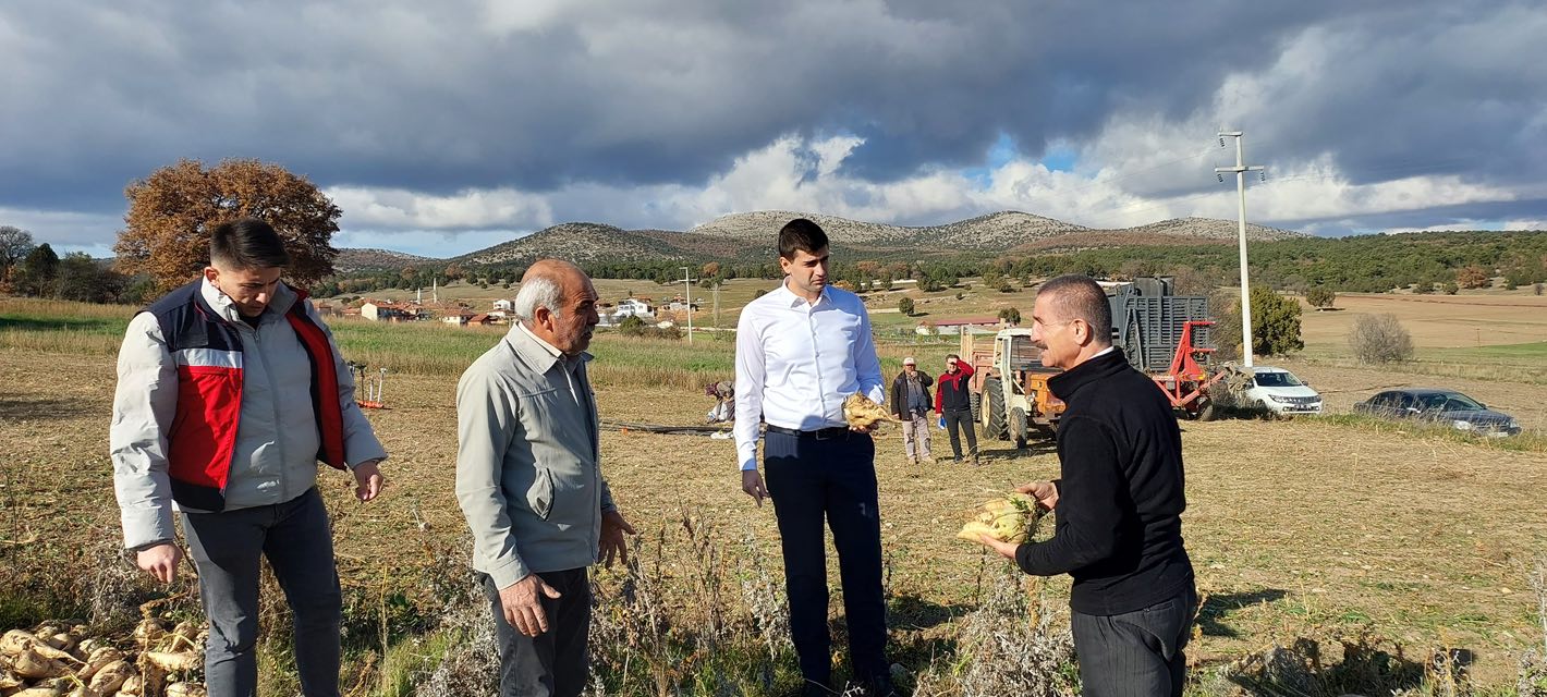 Dumlupınar Kaymakamından Şeker Pancarı Hasadını Incelemesi3