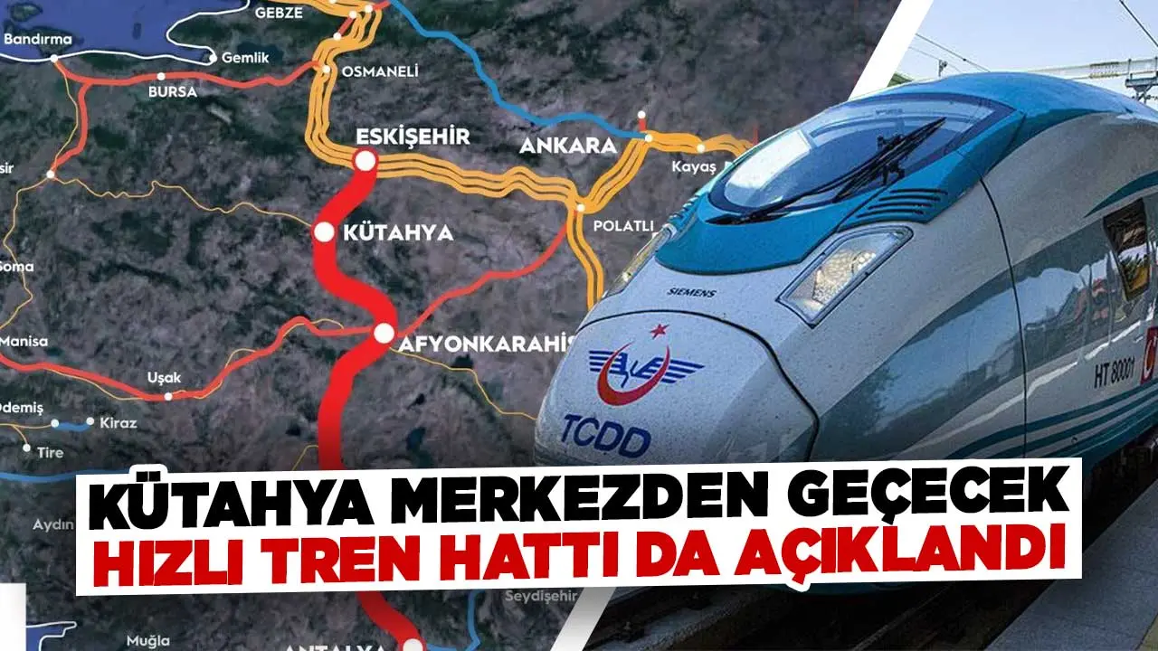 Kütahya Valiliği Kent Merkezinden Geçecek Ikinci Hızlı Tren Hattını Da Açıkladı 1