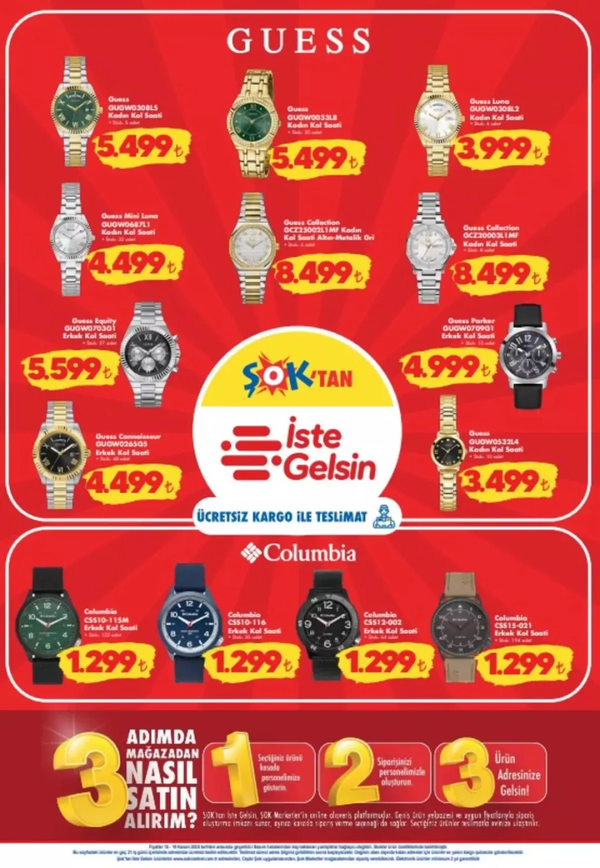 Şok’ta Guess Saatler 15 18 Kasım’da Satışta3