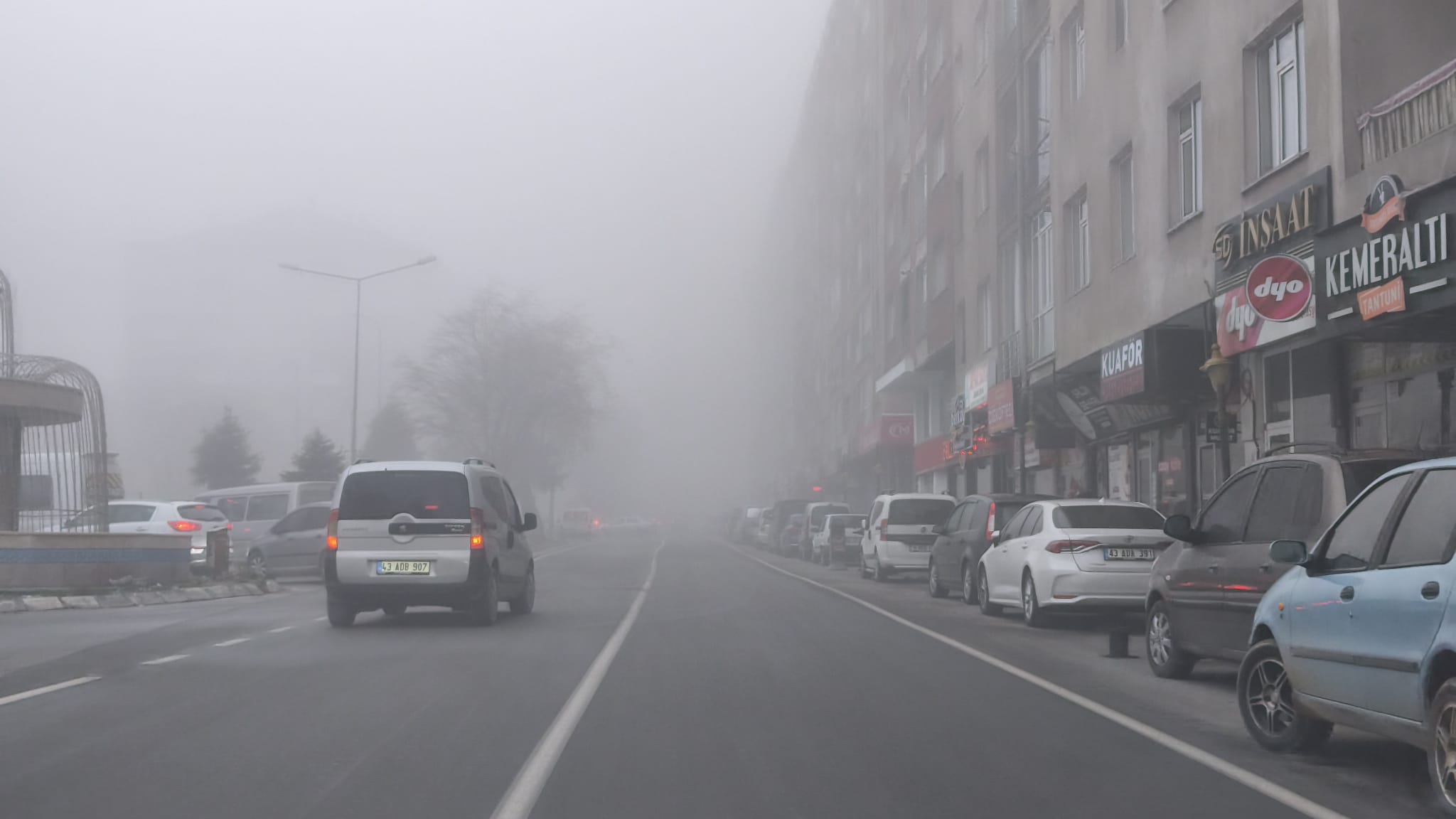 Kütahya merkezde yoğun sis etkili oldu-3