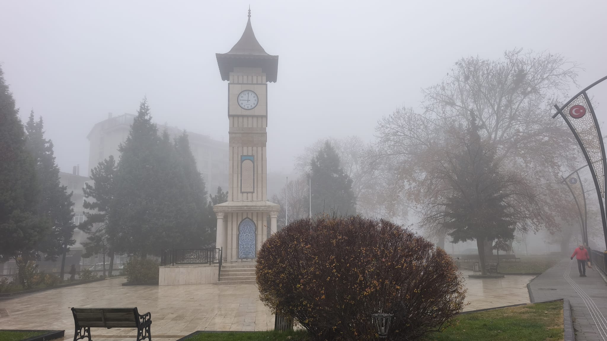 Kütahya merkezde yoğun sis etkili oldu