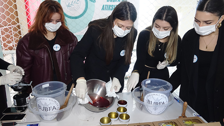 Balıkesir Üniversitesi Öğrencileri Atık Zeytinyağından Sabun Üretti2