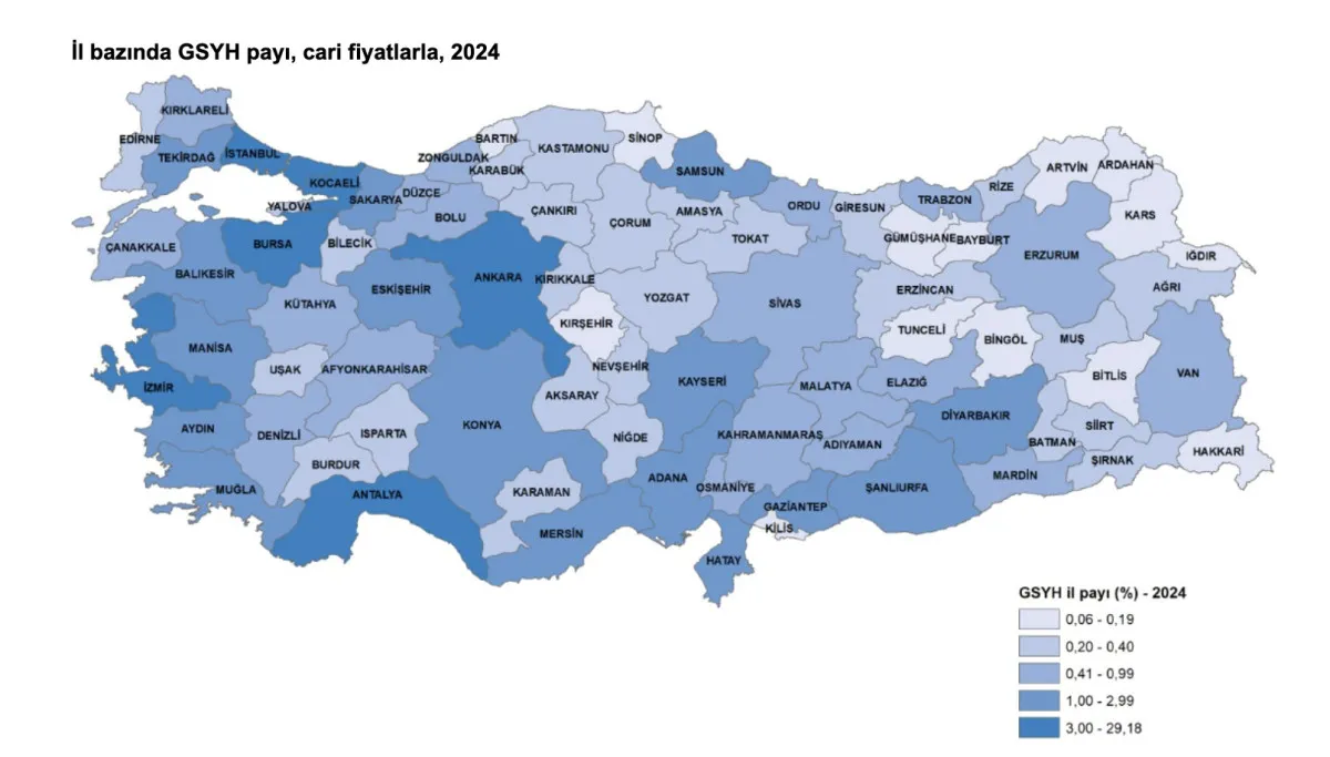 Tüi̇k En Yüksek Gelirli Şehirleri Açıkladı1
