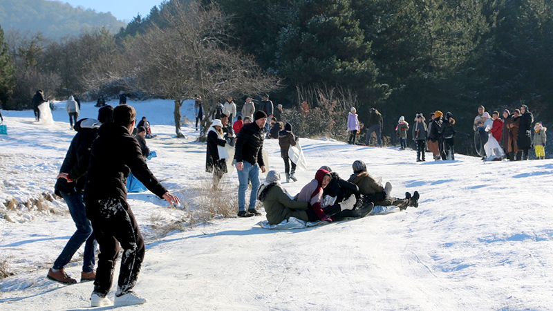 Kütahya Da Karın Keyfini Çıkardılar (5)
