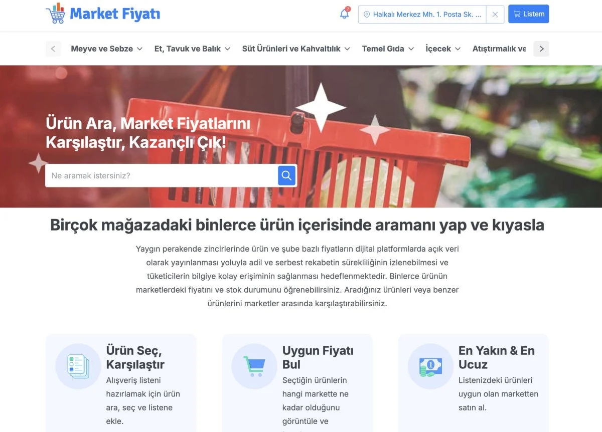 50 Bine Yakın Ürünün Fiyatı Tek Platformda1