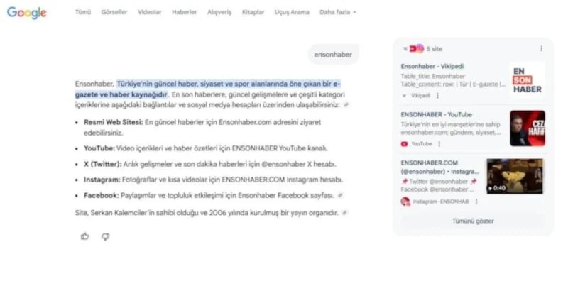 Google’ın Yapay Zeka Arama Modu Türkiye’de Açıldı1